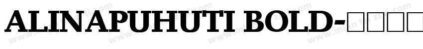 ALINAPUHUTI BOLD字体转换